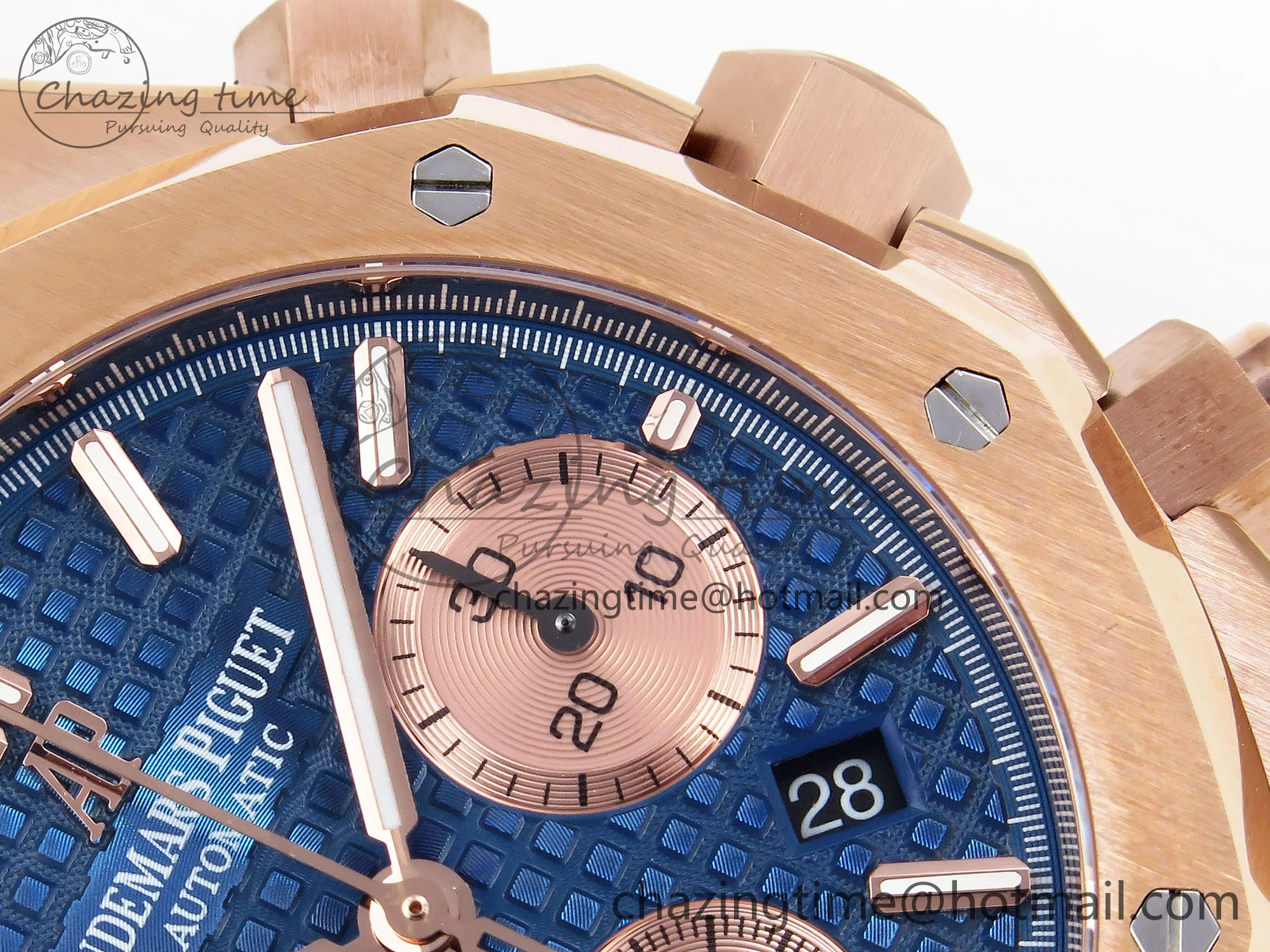 Unique Royal Oak Chrono 26331ST RG IPF 1:1 Best Edition Blue Dial on RG Bracelet A 4553