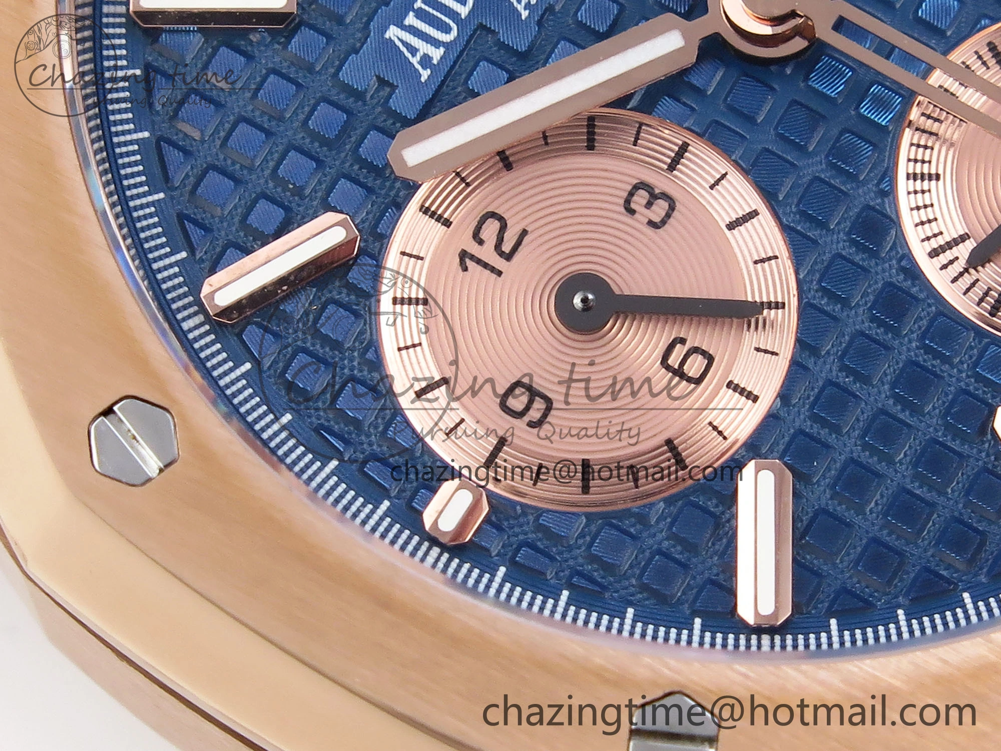 Unique Royal Oak Chrono 26331ST RG IPF 1:1 Best Edition Blue Dial on RG Bracelet A 4553
