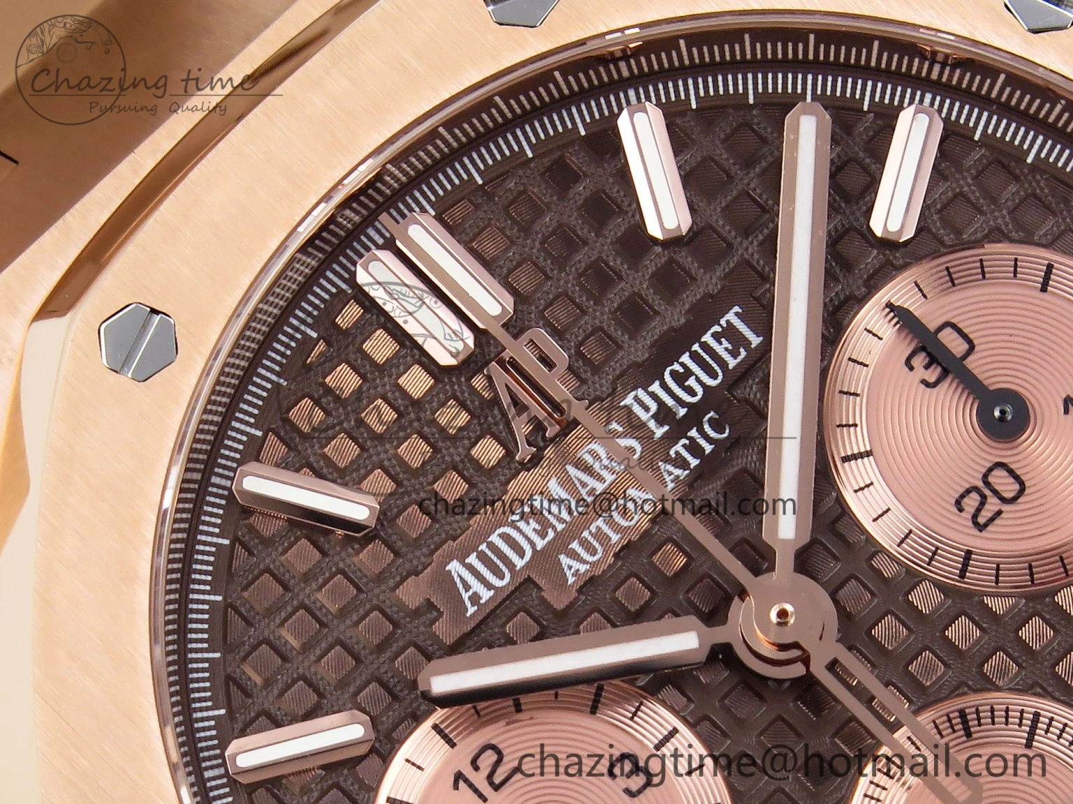 NewStyle Royal Oak Chrono 26331ST RG IPF 1:1 Best Edition Brown Dial on RG Bracelet A 4558