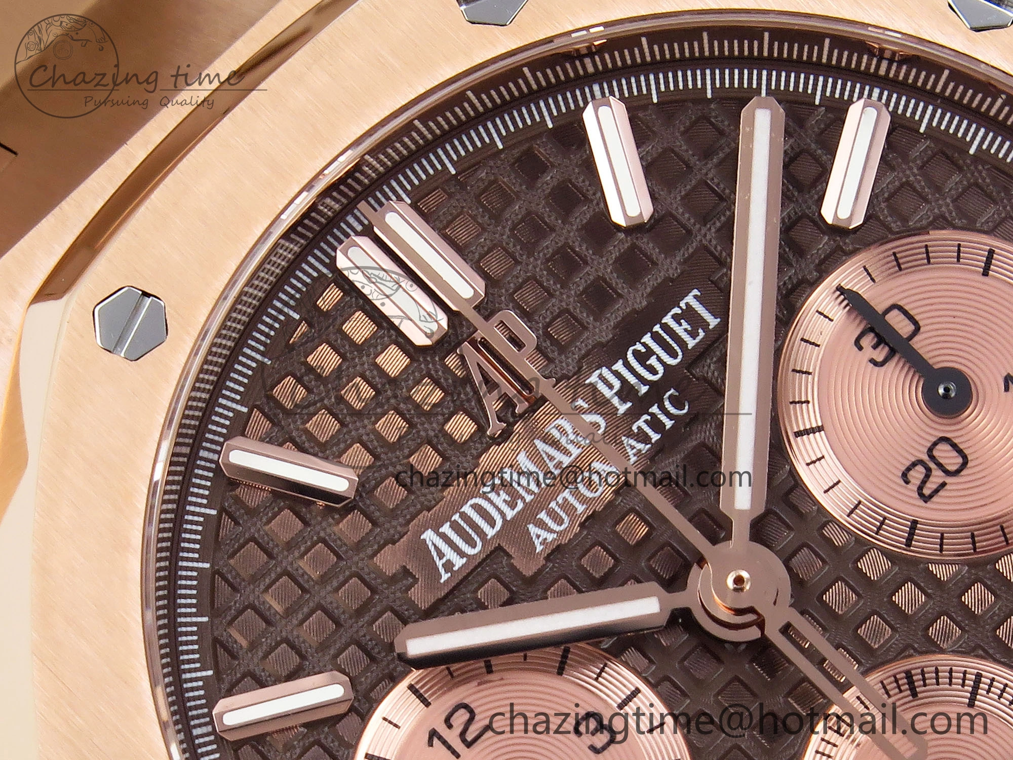 NewStyle Royal Oak Chrono 26331ST RG IPF 1:1 Best Edition Brown Dial on RG Bracelet A 4558