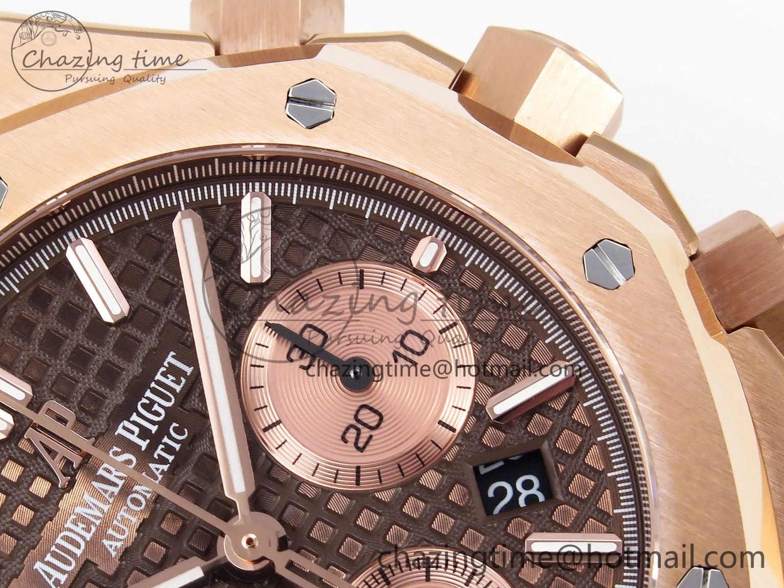 NewStyle Royal Oak Chrono 26331ST RG IPF 1:1 Best Edition Brown Dial on RG Bracelet A 4558