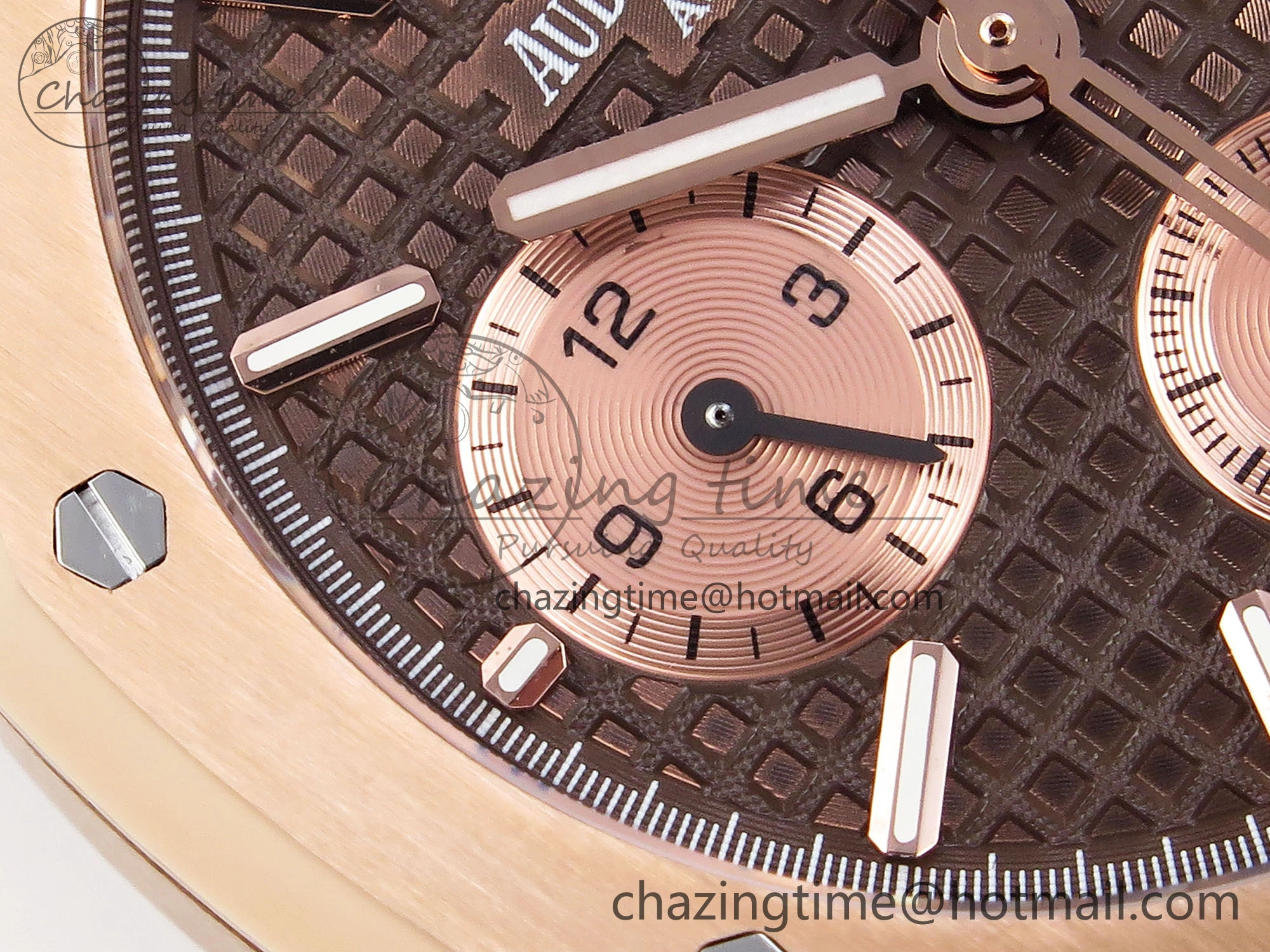 NewStyle Royal Oak Chrono 26331ST RG IPF 1:1 Best Edition Brown Dial on RG Bracelet A 4558