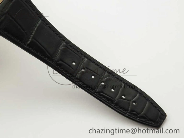 Compact Royal Oak Chrono 26331ST RG OMF 1:1 Best Edition Black Dial on Black Leather Strap A7750(Free Rubber Strap) 4884