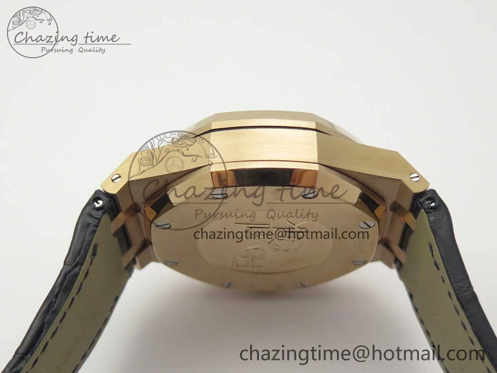 Royal Oak Chrono 26331ST RG OMF 1:1 Best Edition Blue Dial on Blue Leather Strap A7750(Free Rubber Strap) Upgraded 4883