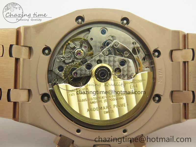 Classic Royal Oak Chrono 26331ST RG OMF 1:1 Best Edition Blue Gold Dial on SS Bracelet A 4907