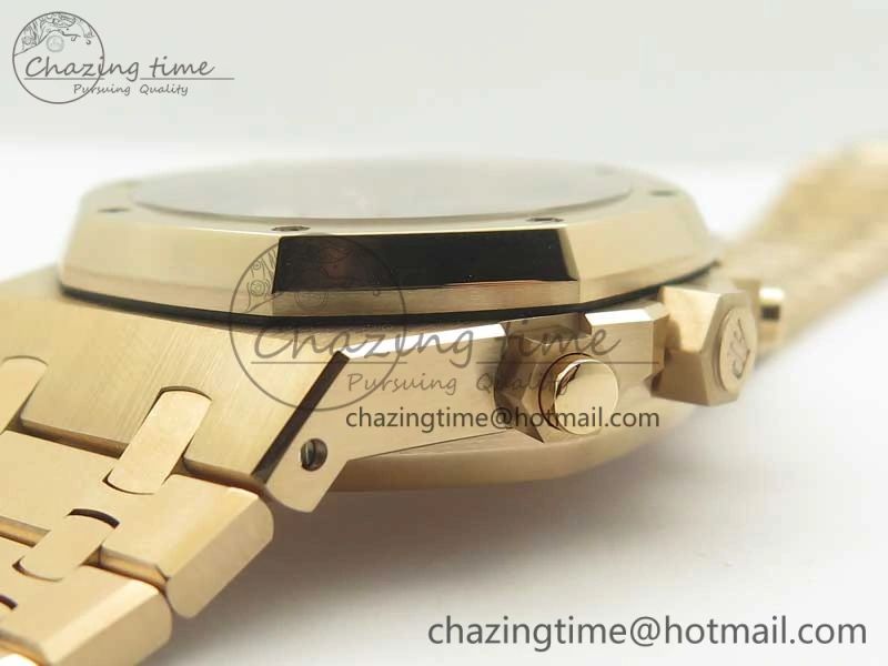 Classic Royal Oak Chrono 26331ST RG OMF 1:1 Best Edition Blue Gold Dial on SS Bracelet A 4907