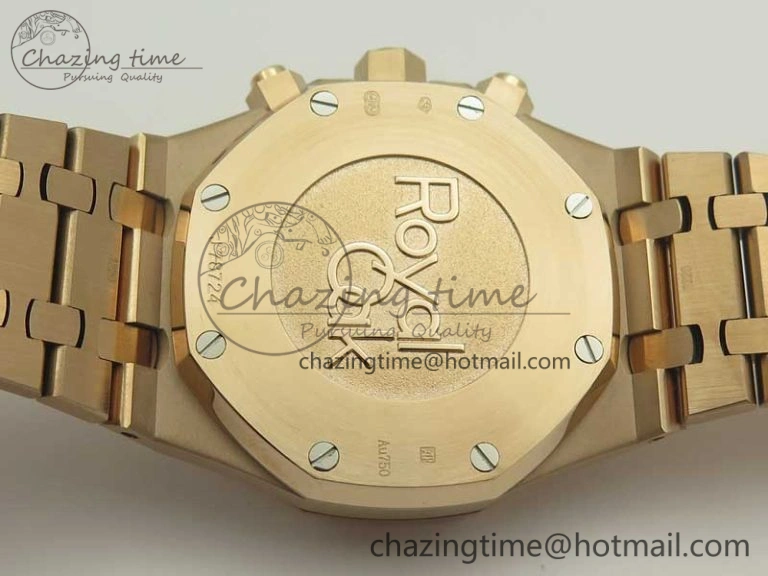 Classic Royal Oak Chrono 26331ST RG OMF 1:1 Best Edition Blue Gold Dial on SS Bracelet A 4907