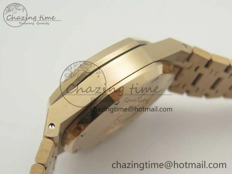 Classic Royal Oak Chrono 26331ST RG OMF 1:1 Best Edition Blue Gold Dial on SS Bracelet A 4907