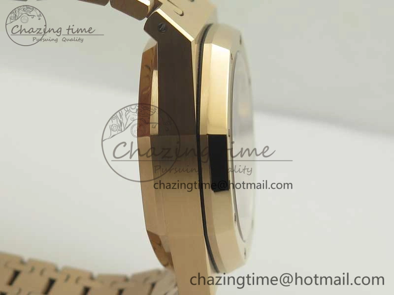 Minimalist Royal Oak Chrono 26331ST RG OMF 1:1 Best Edition Brown Gold Dial on SS Bracelet A 4908