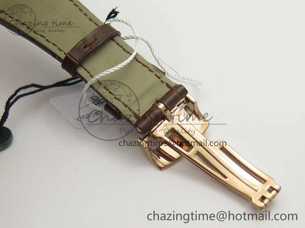 Royal Oak Chrono 26331ST RG OMF 1:1 Best Edition White dial on Brown Leather Strap A7750(Free Rubber Strap) UrbanChic 4885