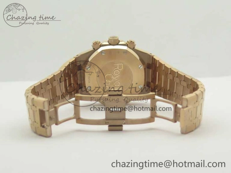 Lightweight Royal Oak Chrono 26331ST RG OMF 1:1 Best Edition White Gold Dial on SS Bracelet A 4910