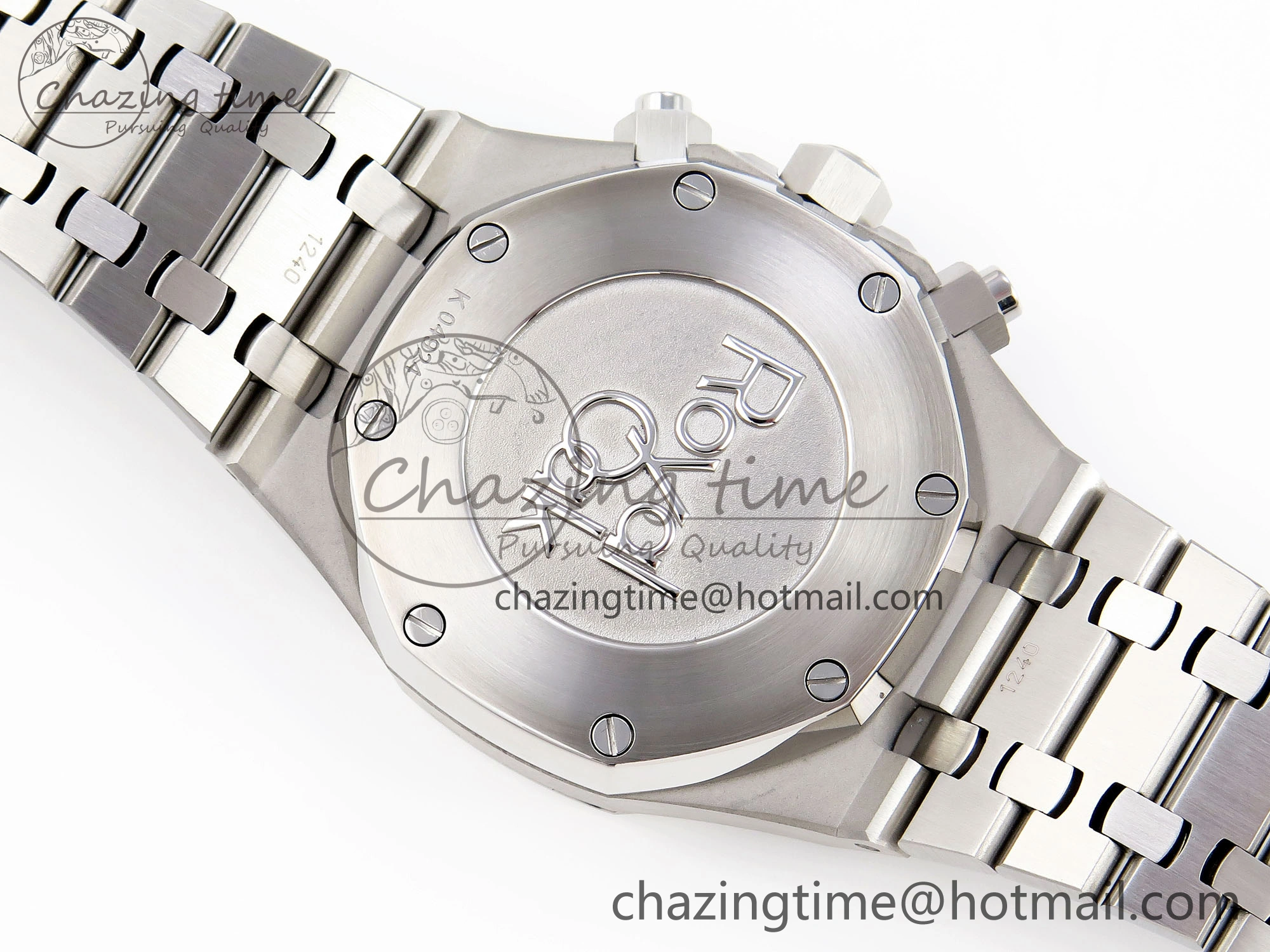 Royal Oak Chrono 26331ST SS IPF 1:1 Best Edition Black Dial Blue Subdial on SS Bracelet A MoistureWicking 4554