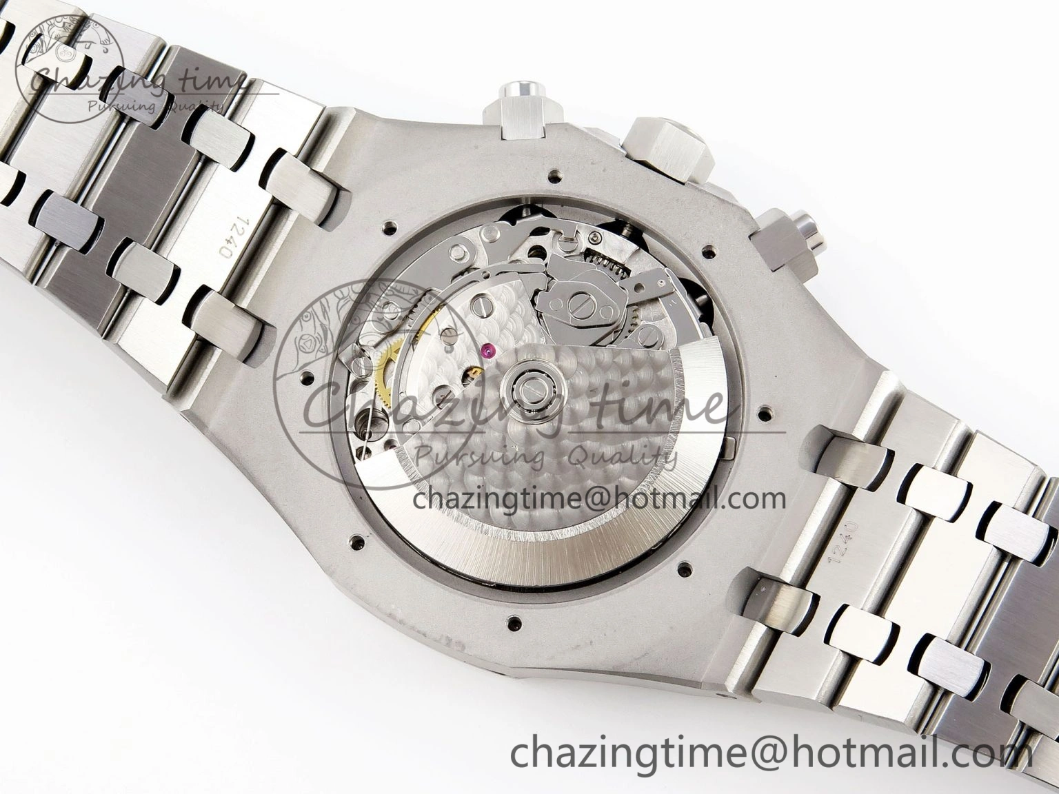 Royal Oak Chrono 26331ST SS IPF 1:1 Best Edition Black Dial Blue Subdial on SS Bracelet A MoistureWicking 4554