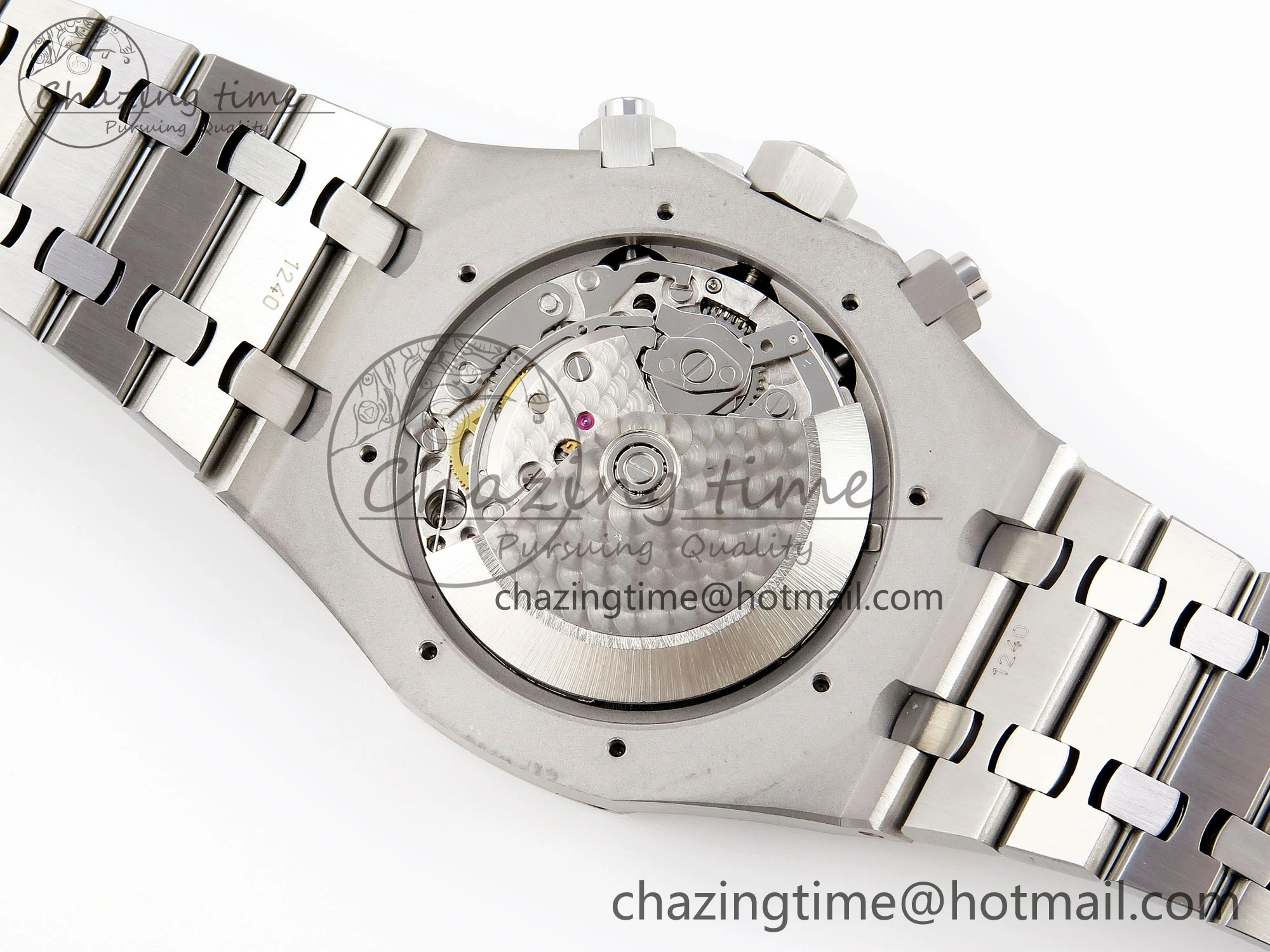 Royal Oak Chrono 26331ST SS IPF 1:1 Best Edition Black Dial Blue Subdial on SS Bracelet A MoistureWicking 4554