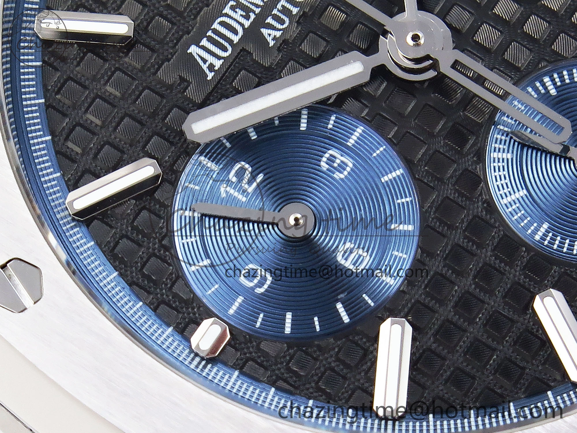 Royal Oak Chrono 26331ST SS IPF 1:1 Best Edition Black Dial Blue Subdial on SS Bracelet A MoistureWicking 4554