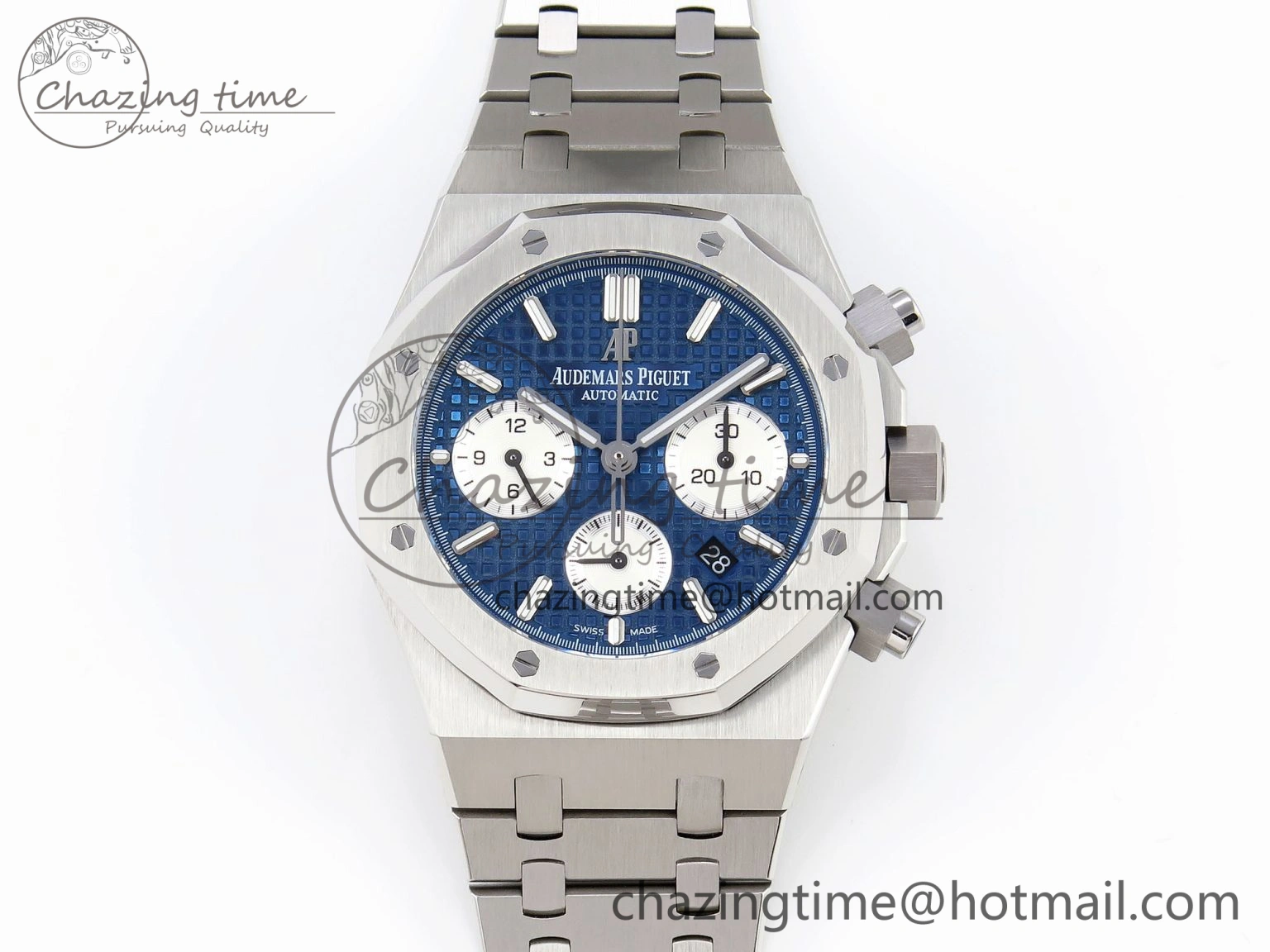 Royal Oak Chrono 26331ST SS IPF 1:1 Best Edition Blue Dial White Subdial on SS Bracelet A Breathable 4550