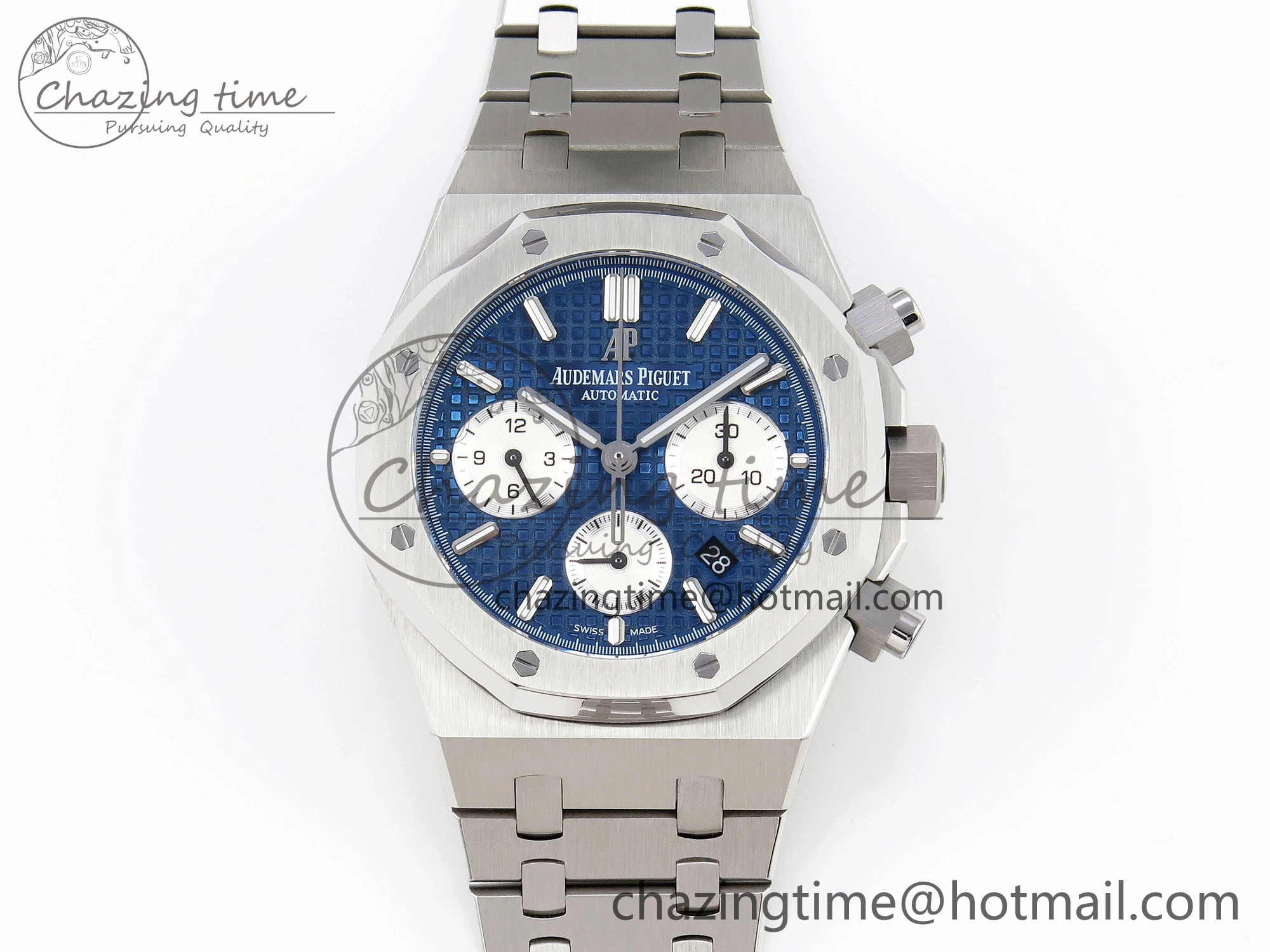 Royal Oak Chrono 26331ST SS IPF 1:1 Best Edition Blue Dial White Subdial on SS Bracelet A Breathable 4550