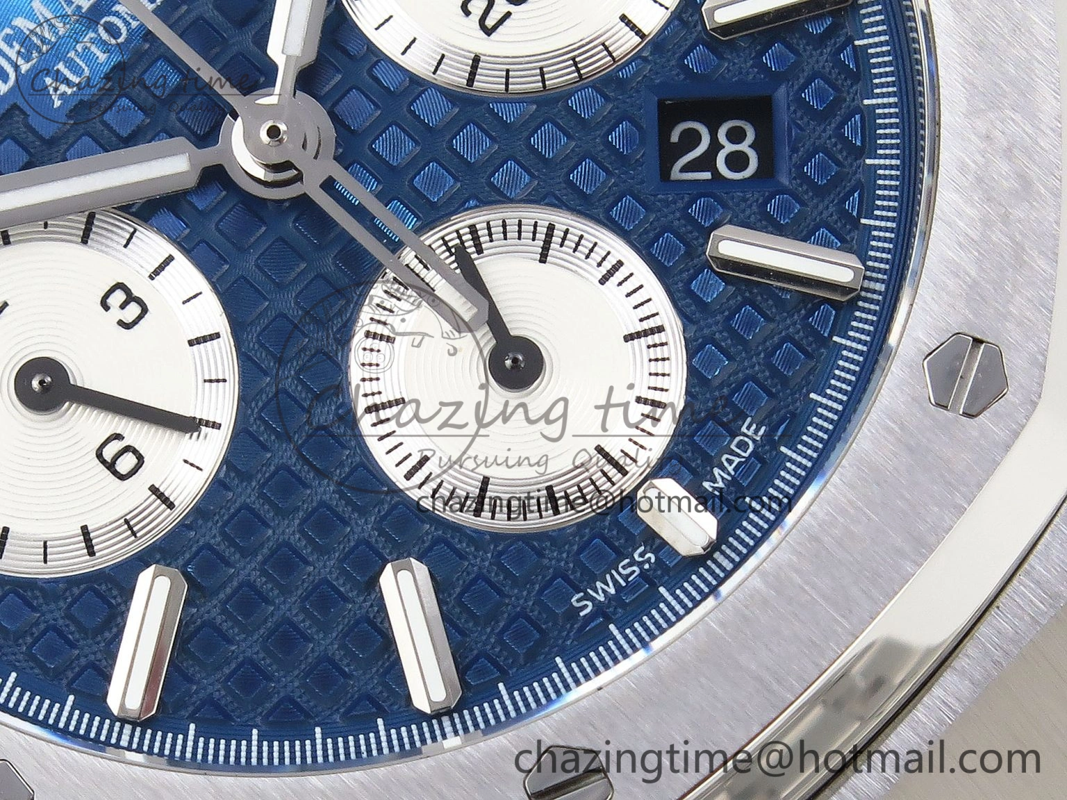 Royal Oak Chrono 26331ST SS IPF 1:1 Best Edition Blue Dial White Subdial on SS Bracelet A Breathable 4550