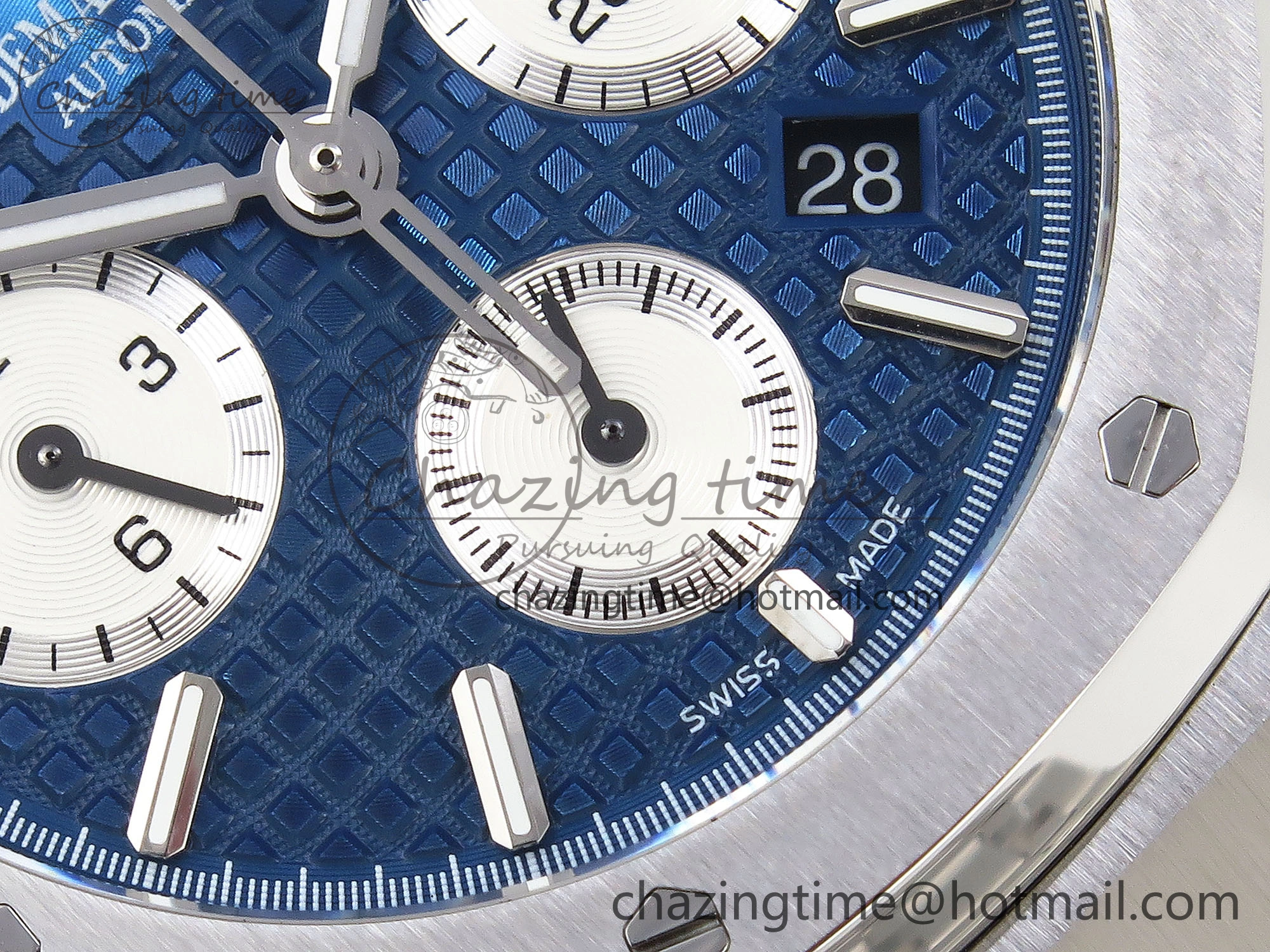 Royal Oak Chrono 26331ST SS IPF 1:1 Best Edition Blue Dial White Subdial on SS Bracelet A Breathable 4550