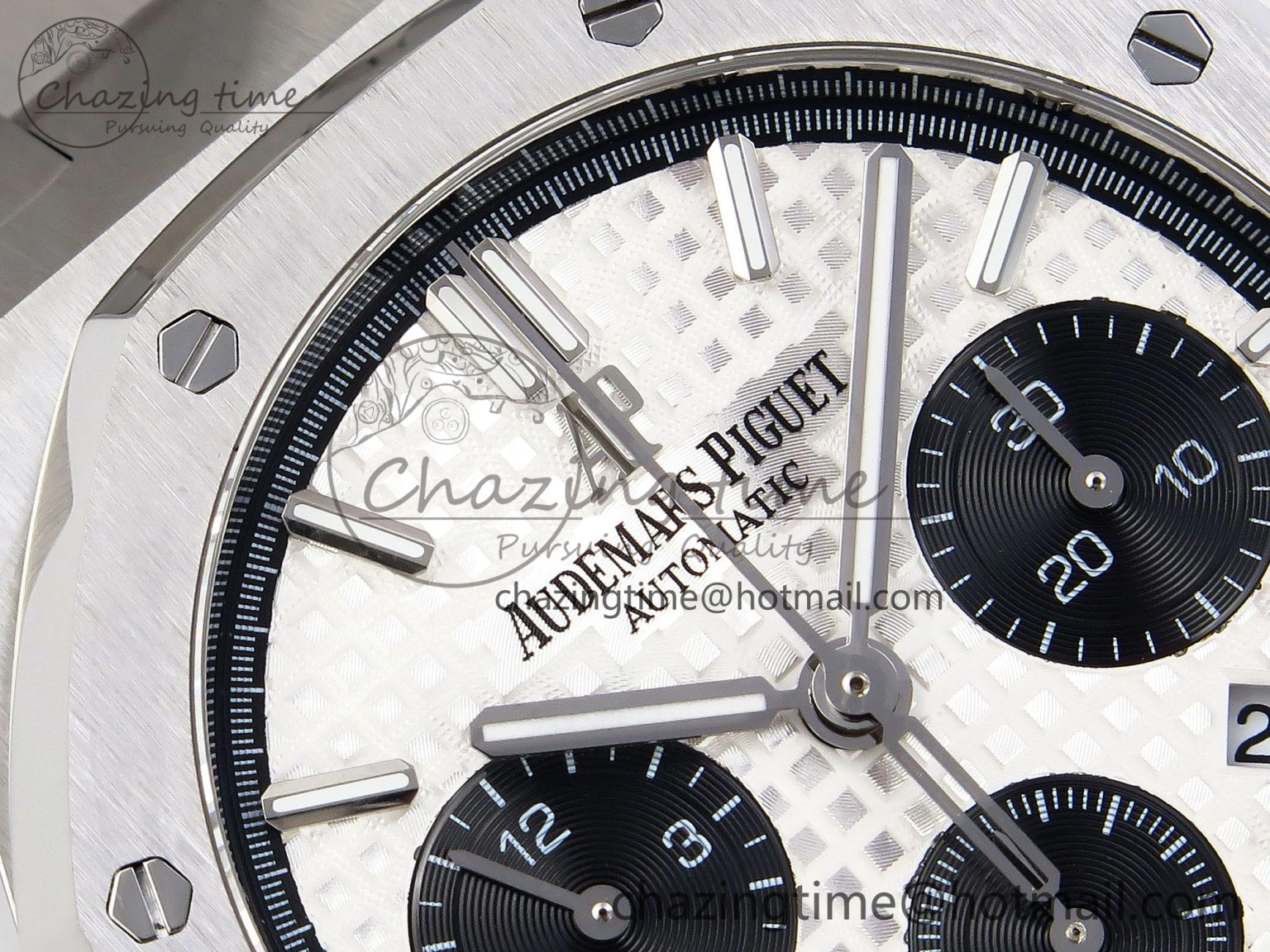 Compact Royal Oak Chrono 26331ST SS IPF 1:1 Best Edition White Dial Black Subdial on SS Bracelet A 4552