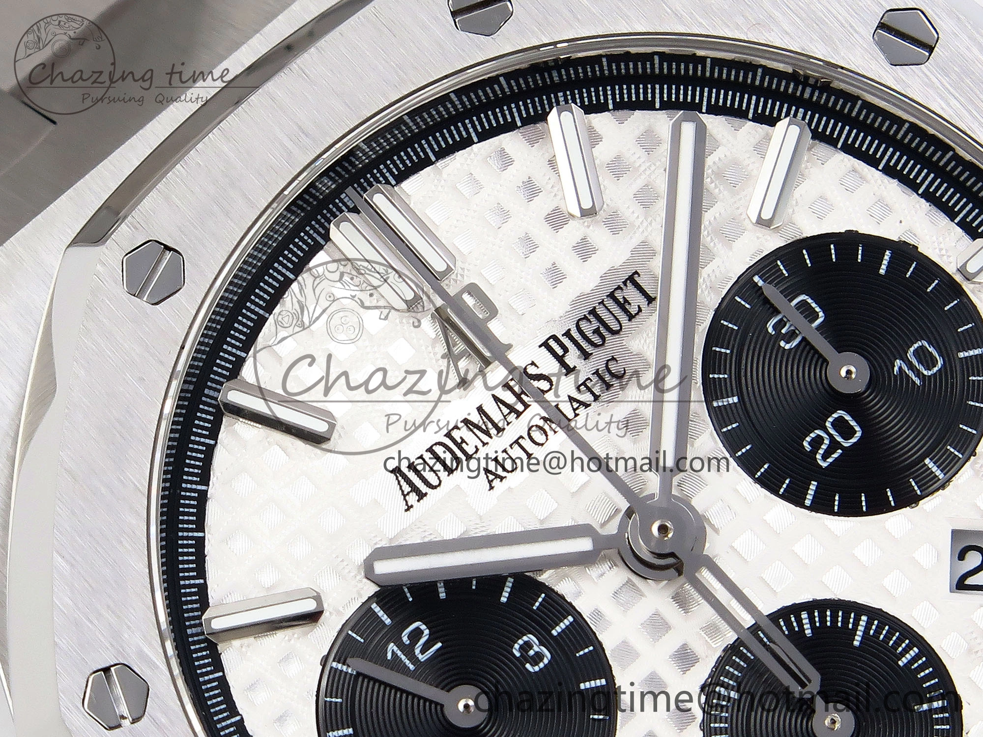 Compact Royal Oak Chrono 26331ST SS IPF 1:1 Best Edition White Dial Black Subdial on SS Bracelet A 4552