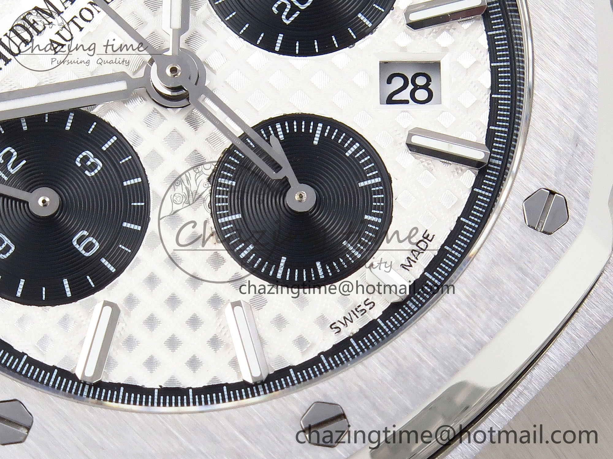 Compact Royal Oak Chrono 26331ST SS IPF 1:1 Best Edition White Dial Black Subdial on SS Bracelet A 4552