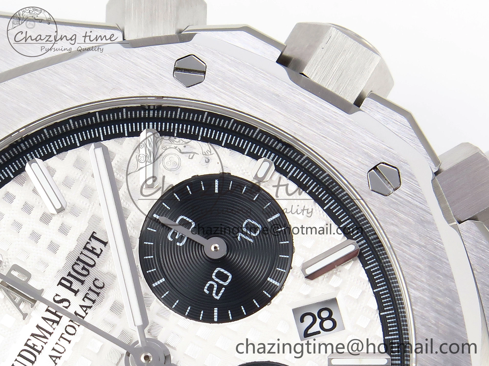 Compact Royal Oak Chrono 26331ST SS IPF 1:1 Best Edition White Dial Black Subdial on SS Bracelet A 4552