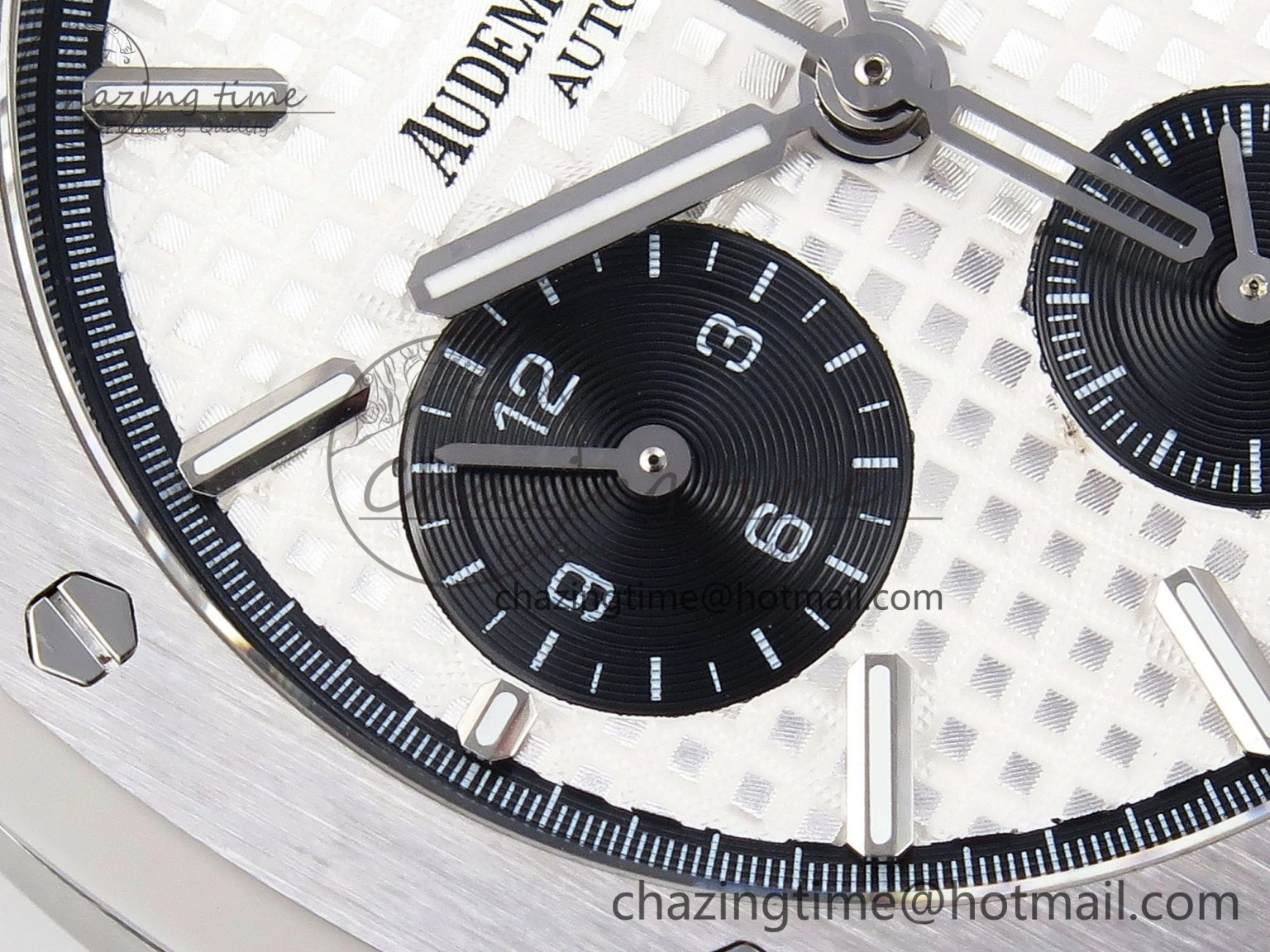 Compact Royal Oak Chrono 26331ST SS IPF 1:1 Best Edition White Dial Black Subdial on SS Bracelet A 4552