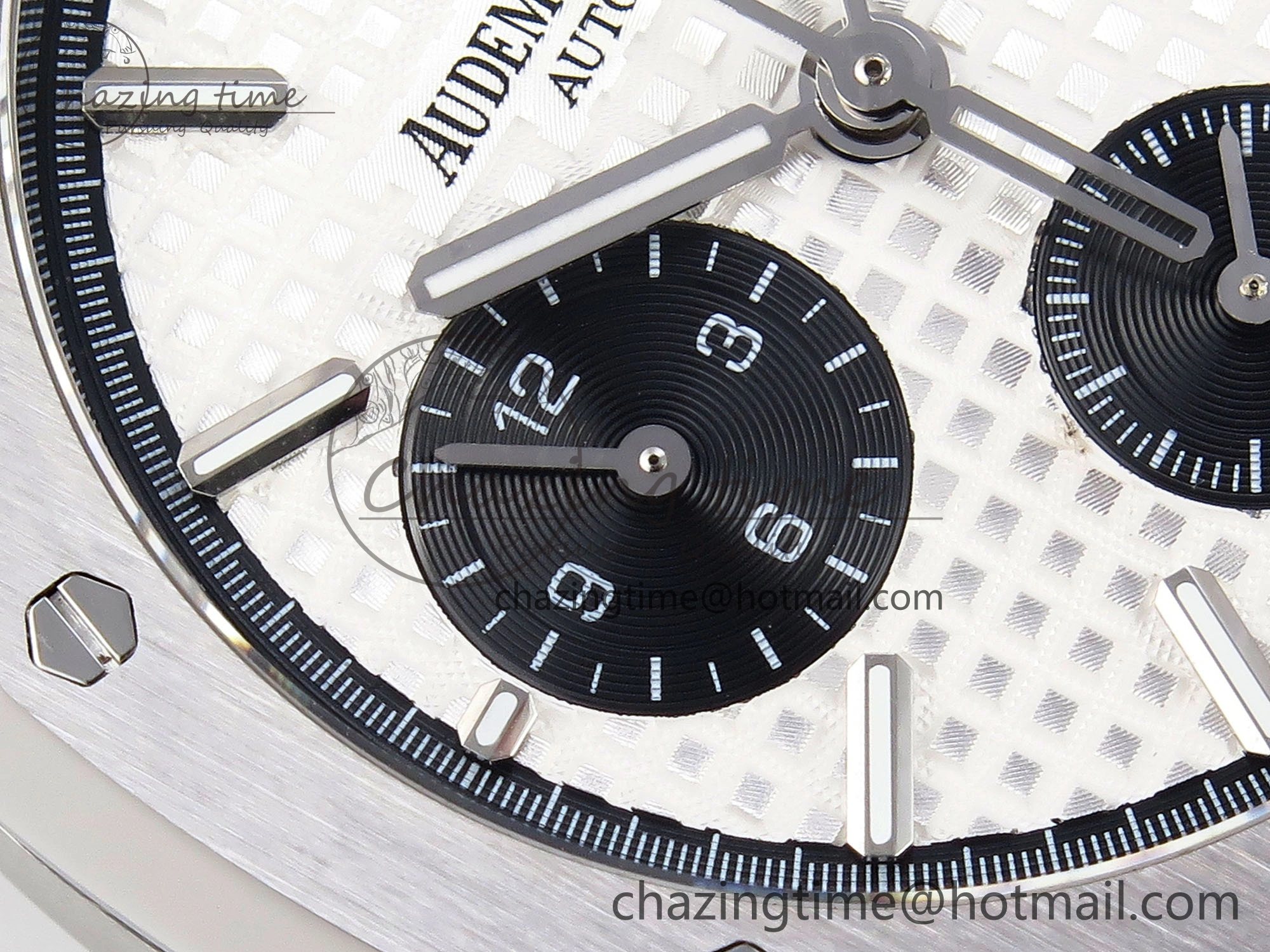 Compact Royal Oak Chrono 26331ST SS IPF 1:1 Best Edition White Dial Black Subdial on SS Bracelet A 4552