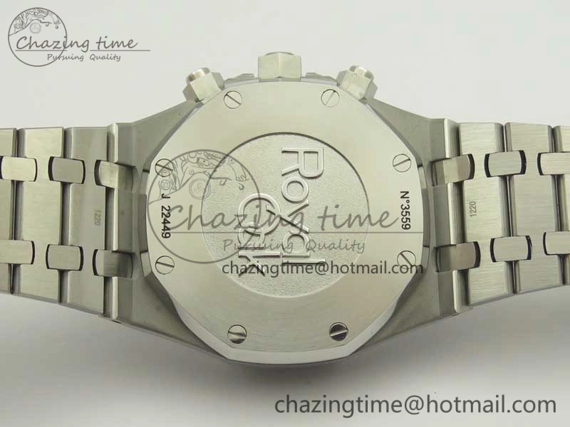 Royal Oak Chrono 26331ST SS OMF 1:1 Best Edition Black White Dial on SS Bracelet A Breathable 4913