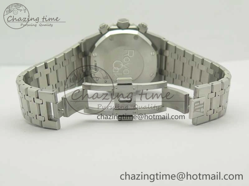 Royal Oak Chrono 26331ST SS OMF 1:1 Best Edition Black White Dial on SS Bracelet A Lightweight 4927