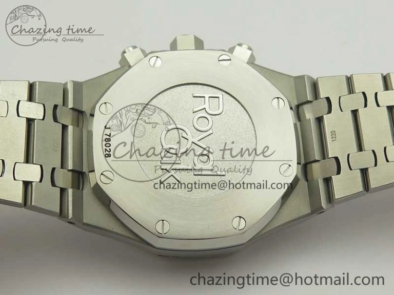 Royal Oak Chrono 26331ST SS OMF 1:1 Best Edition Black White Dial on SS Bracelet A Lightweight 4927