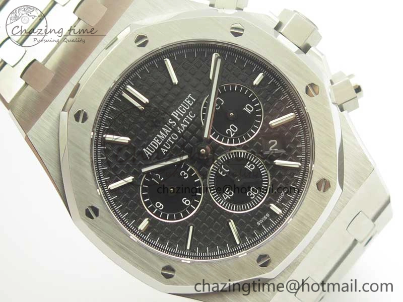 Royal Oak Chrono 26331ST SS OMF 1:1 Best Edition Black White Dial on SS Bracelet A Breathable 4913