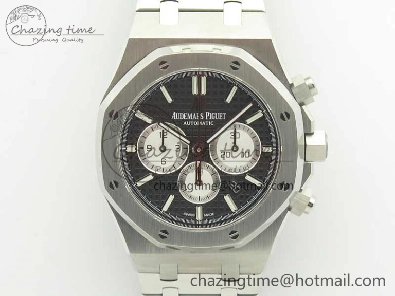 Royal Oak Chrono 26331ST SS OMF 1:1 Best Edition Black White Dial on SS Bracelet A Lightweight 4927