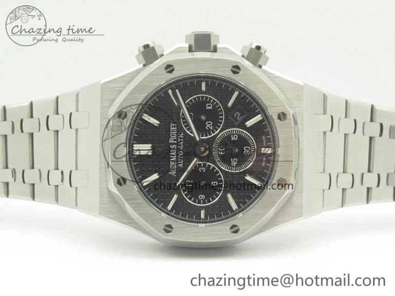 Royal Oak Chrono 26331ST SS OMF 1:1 Best Edition Black White Dial on SS Bracelet A Breathable 4913