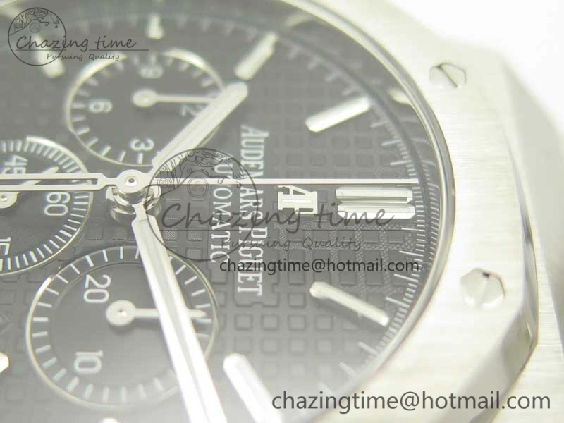 Royal Oak Chrono 26331ST SS OMF 1:1 Best Edition Black White Dial on SS Bracelet A Breathable 4913