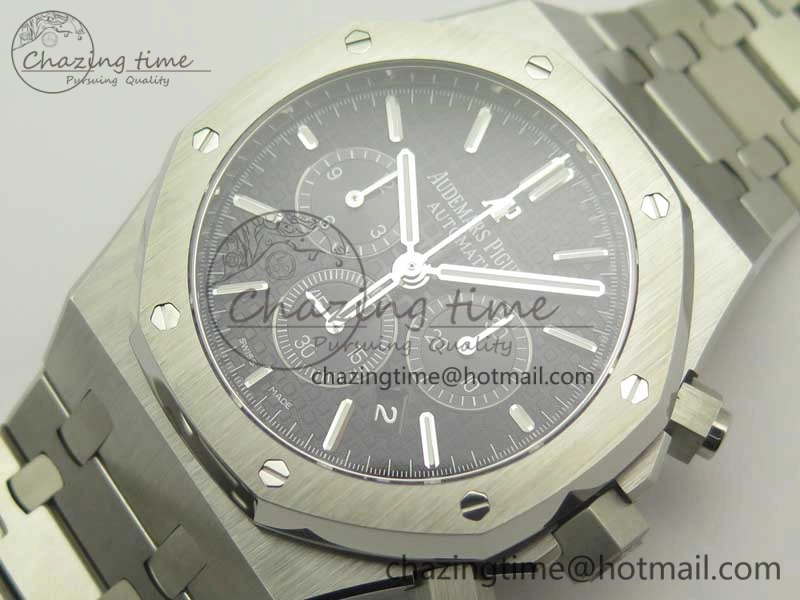 Royal Oak Chrono 26331ST SS OMF 1:1 Best Edition Black White Dial on SS Bracelet A Breathable 4913