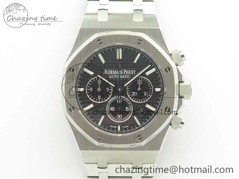 Royal Oak Chrono 26331ST SS OMF 1:1 Best Edition Black White Dial on SS Bracelet A Breathable 4913