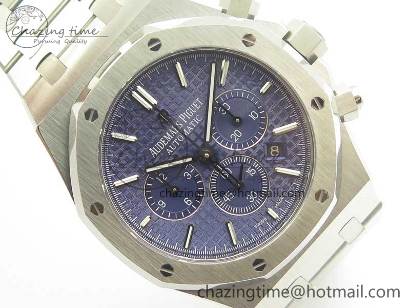 Royal Oak Chrono 26331ST SS OMF 1:1 Best Edition Blue White Dial on SS Bracelet A Durable 4912