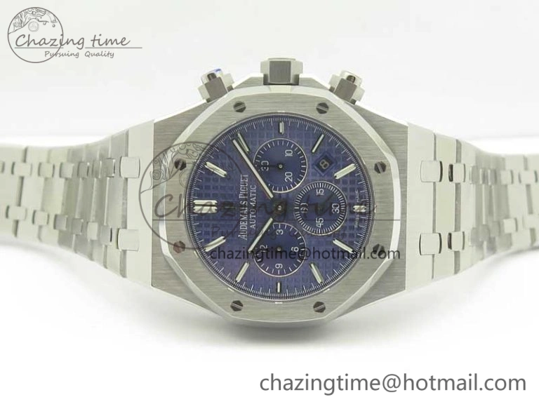 Royal Oak Chrono 26331ST SS OMF 1:1 Best Edition Blue White Dial on SS Bracelet A Durable 4912