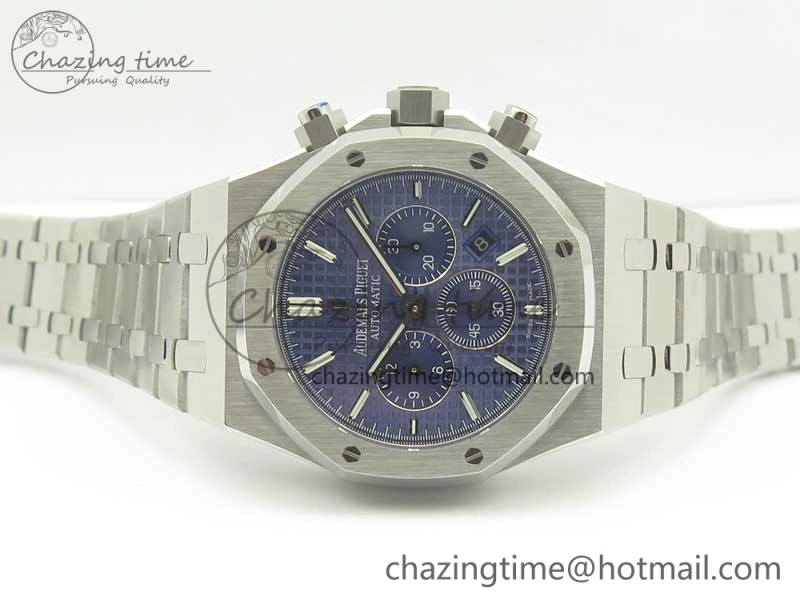 Royal Oak Chrono 26331ST SS OMF 1:1 Best Edition Blue White Dial on SS Bracelet A Durable 4912