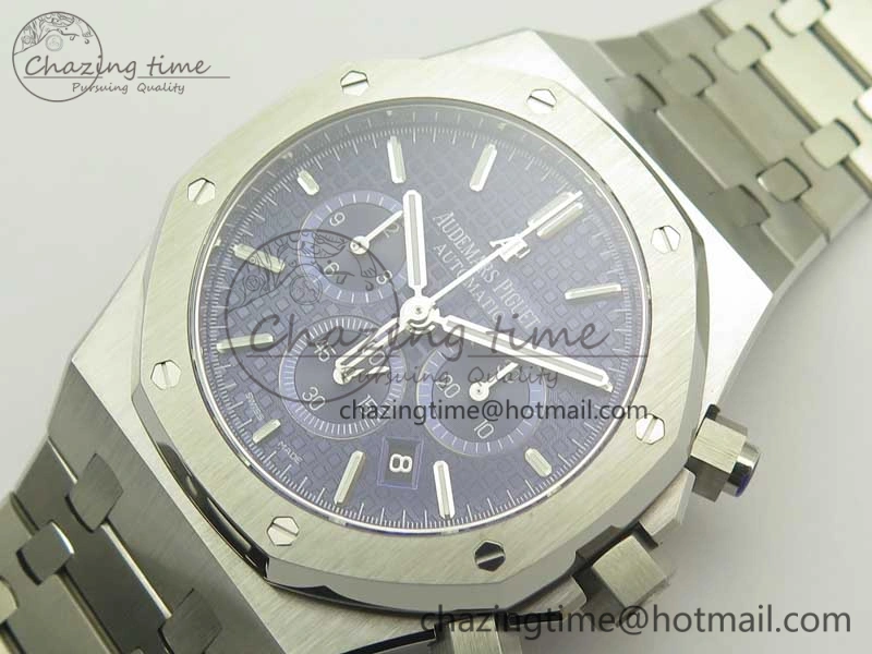 Royal Oak Chrono 26331ST SS OMF 1:1 Best Edition Blue White Dial on SS Bracelet A Durable 4912