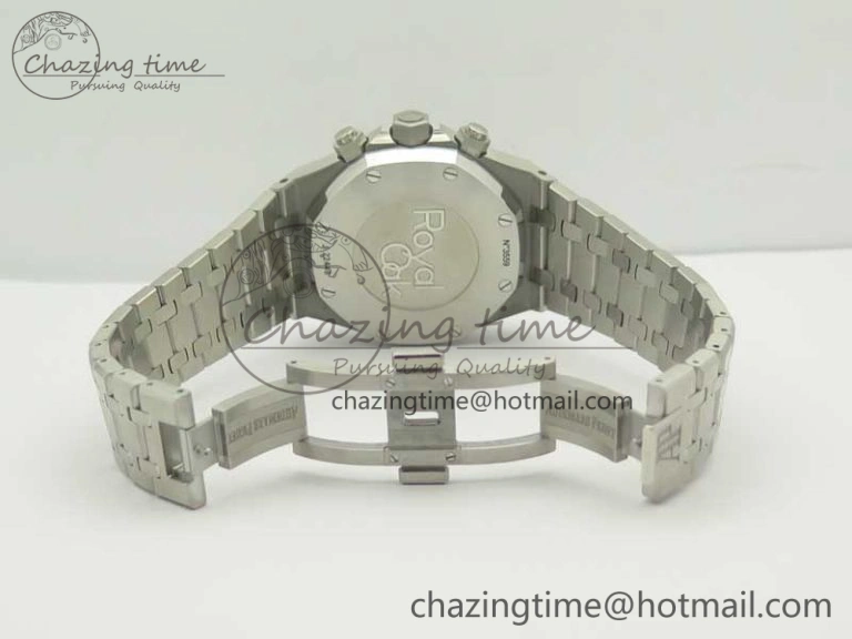 Royal Oak Chrono 26331ST SS OMF 1:1 Best Edition Blue White Dial on SS Bracelet A Durable 4912