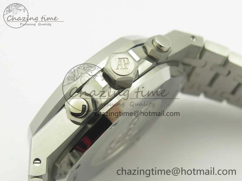 Royal Oak Chrono 26331ST SS OMF 1:1 Best Edition Blue White Dial on SS Bracelet A Durable 4912