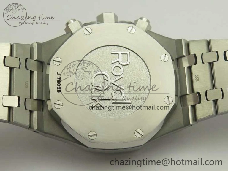 Royal Oak Chrono 26331ST SS OMF 1:1 Best Edition Blue White Dial on SS Bracelet A TimelessDesign 4922
