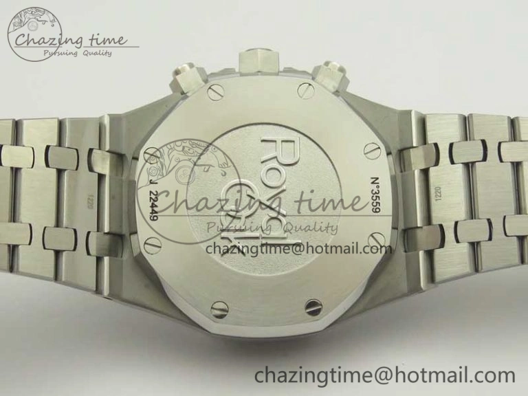 Royal Oak Chrono 26331ST SS OMF 1:1 Best Edition Blue White Dial on SS Bracelet A Durable 4912