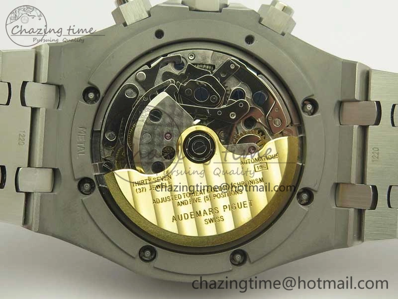 Royal Oak Chrono 26331ST SS OMF 1:1 Best Edition Blue White Dial on SS Bracelet A TimelessDesign 4922