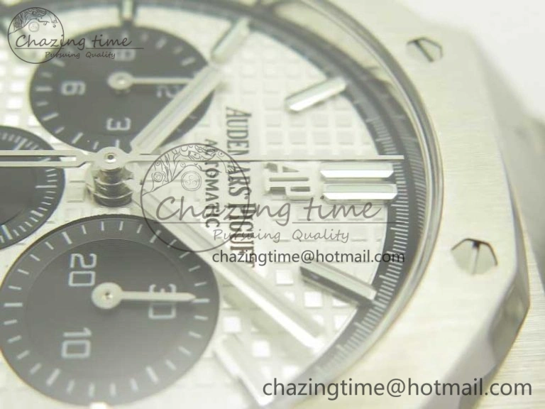 StreetReady Royal Oak Chrono 26331ST SS OMF 1:1 Best Edition White Black Dial on SS Bracelet A 4921