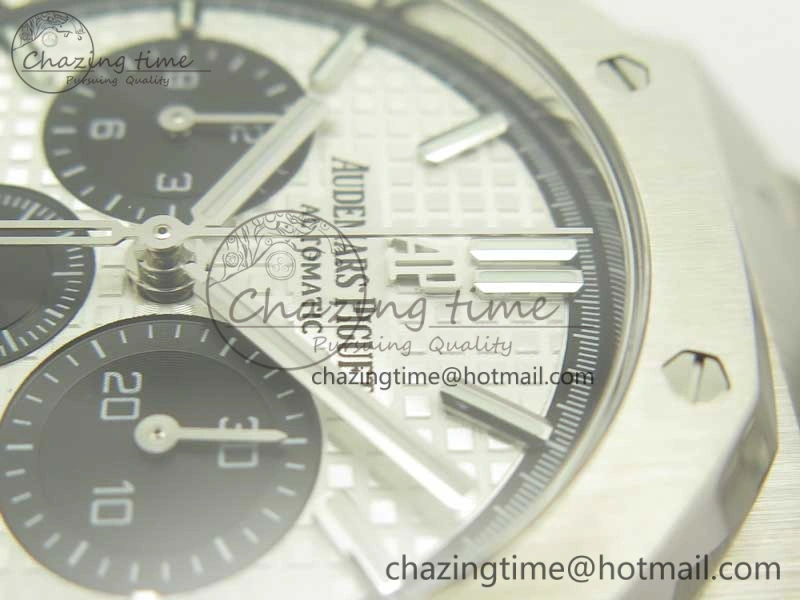 StreetReady Royal Oak Chrono 26331ST SS OMF 1:1 Best Edition White Black Dial on SS Bracelet A 4921