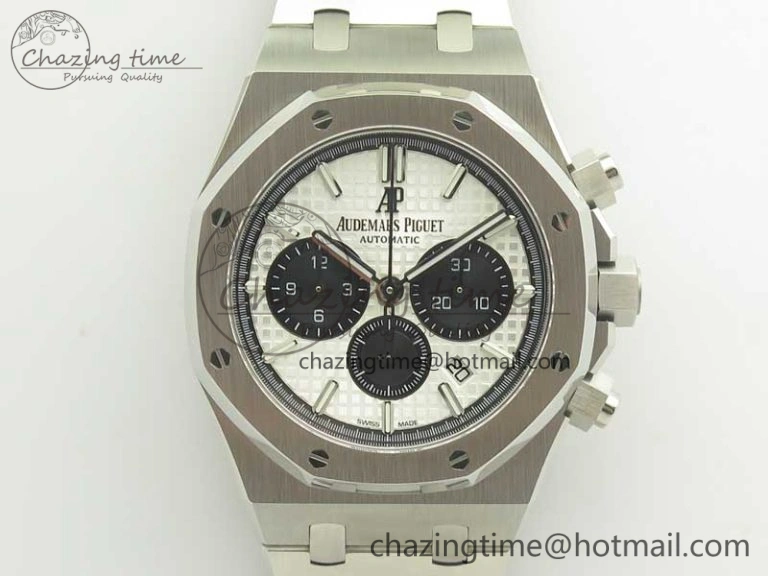 StreetReady Royal Oak Chrono 26331ST SS OMF 1:1 Best Edition White Black Dial on SS Bracelet A 4921